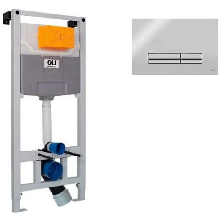 Инсталляция для унитаза Oli 120 099949 с клавишей Glam